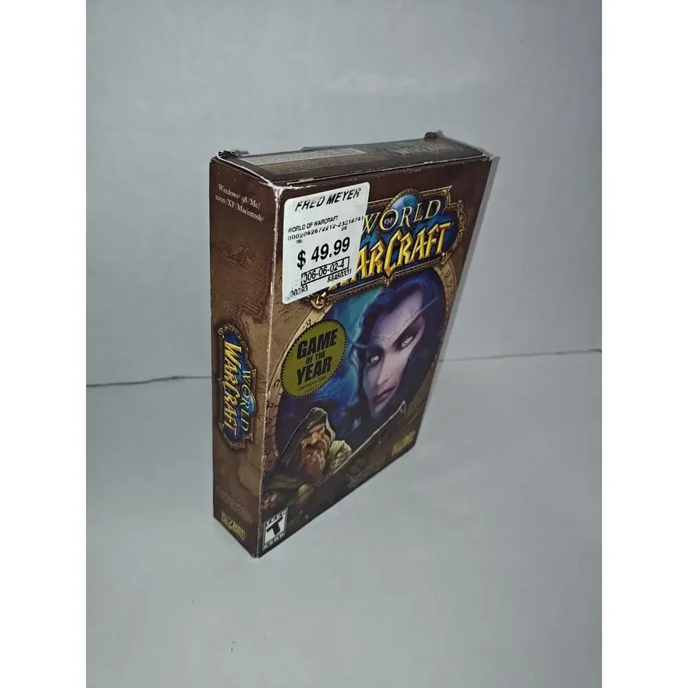 World Of Warcraft Game Year Original Retail Box Version 2004 PC & Battle Guide